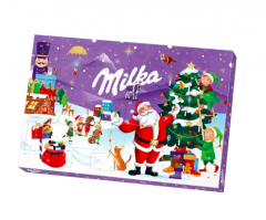 Milka Adventskalender 2025 Адвент-календарь, 24 сладких сюрприза, 38см х 25см, 200 грамм