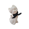Винтажная фигурка "Кошечка с бантиком", 3.5см x 6.6см, Германия, 1960-70гг. 