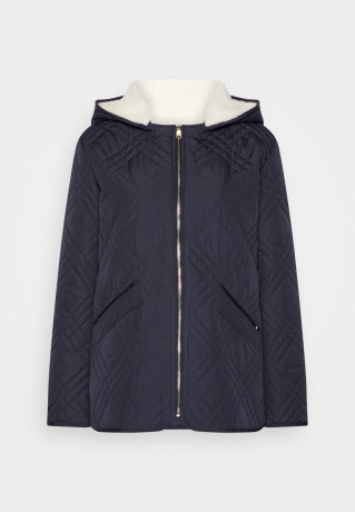 Tommy Hilfiger QUILTED HOODED JACKET Short coat desert sky СТЕГАНАЯ КУРТКА С КАПЮШОНОМ Короткое пальто небо пустыни