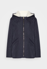 Tommy Hilfiger QUILTED HOODED JACKET Short coat desert sky СТЕГАНАЯ КУРТКА С КАПЮШОНОМ Короткое пальто небо пустыни