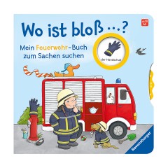 Ravensburger Wo ist bloss...? Mein Feuerwehr-Buch zum Sachen suchen Где это находится...? Моя пожарная книга для поиска вещей
