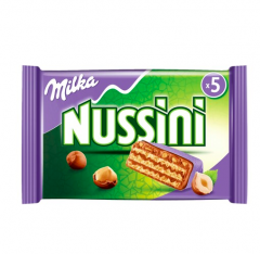 Milka Nussini Шоколадные вафли с ореховым кремом 5x31,5г