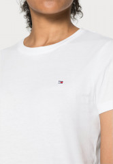Tommy Hilfiger HERITAGE CREW NECK TEE Basic T-shirt classic white ФУТБОЛКА HERITAGE CREW NECK Базовая футболка классический белый