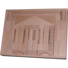 Holzspielzeug Baukasten Domizil 2 natur Деревянный конструктор для игрушек домициль 2 натуральный