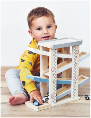 mamabrum Autorennbahn Holz mit 4 Fahrzeuge Auto Rennbahn Kinderspielzeug Автомобильная гоночная трасса деревянная с 4 автомобилями автомобильная гоночная трасса детская игрушка