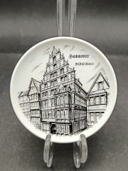 Набор декоративных тарелок винтажных Furstenberg &quot;Немецкие города&quot;, в заводской упаковке, фарфор, 6 шт., 9.5 см, Германия, 1970-80гг.