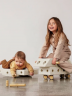 MODU Explorer Set 20 pieces, Мягкий конструктор  20 деталей, 15 моделей, безопасная развивающая игрушка для детей 0 6 лет из EPP, песочно-серый/медово-жёлтый