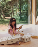 MODU Explorer Set 20 pieces, Мягкий конструктор  20 деталей, 15 моделей, безопасная развивающая игрушка для детей 0 6 лет из EPP, песочно-серый/медово-жёлтый