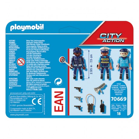 PLAYMOBIL PLAYMOBIL 70669 Figurenset Polizei PLAYMOBIL 70669 Набор фигурок полиции