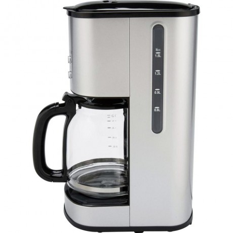Кофеварка Coffee maker Renkforce CM4216 Stainless steel, Black Cup volume=12 Display, Timer