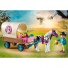 PLAYMOBIL 3er Set: 71000 2x Island Ponys mit Fohlen + 70998 Ponykutsche + 70510 Ponycamp-Ubernachtungswagen Набор из 3 предметов: 71000 2 исландских пони с жеребятами + 70998 повозка для пони + 70510 повозка для ночевки в лагере пони