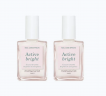 Manucurist Active Bright 15ml x 2st, Укрепляющий лак для ногтей, осветляющий эффект, уход 2в1, против желтизны, натуральное покрытие 2 штуки