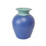 QZH Керамическая ваза "Синяя мята" 15см x 11см, 1950-60гг.