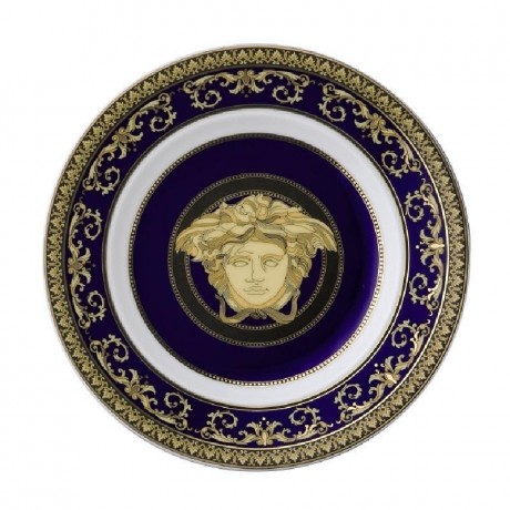 Rosenthal meets Versace Rosenthal Versace Medusa blue Wandteller 18 cm Rosenthal Versace Medusa голубая настенная тарелка 18 см
