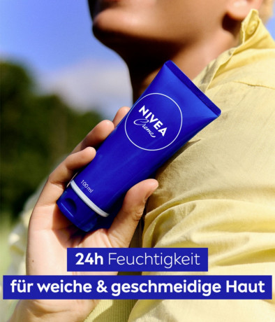 NIVEA Creme, 100 ml, Нивеа Классический крем в тубе, пантенол и ланолин, глубокое питание, для всей семьи, 100 мл