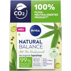 Nivea Natural Balance Hanf Tagespflege  Дневной уход с коноплей Natural Balance