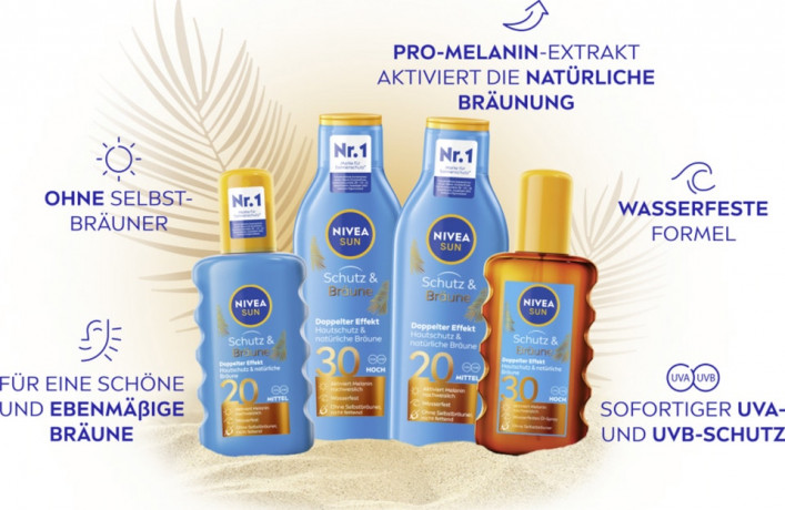 NIVEA SUN Schutz & Braune Sonnenol LSF 30, 200 ml, Нивеа Солнцезащитное масло для загара, SPF 30, красивый загар, 200 мл