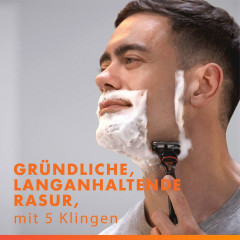 GILLETTE Rasierklingen, Fusion5, 16 St, Джилетт Сменные кассеты Fusion5 для мужской бритвы, 16 шт.