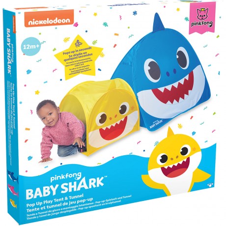 Baby Shark: Pop-up-Spielzelt und Tunnel Baby Shark: всплывающая игровая палатка и туннель