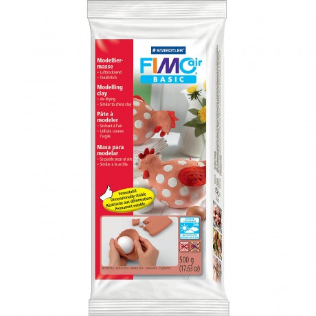 FIMO FIMO air basic Lufttrocknende Modelliermasse terrakotta FIMO air basic высыхающий на воздухе пластилин для лепки терракотового цвета