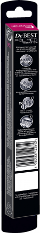 Dr.BEST Polimed Vibration Zahnbuerste mittel 1 Stueck, Зубная щётка Dr.BEST на батарейке с круговой конфигурацией щетины для удаления налёта, средняя жёсткость, 1 шт.