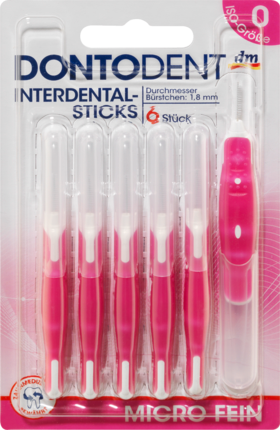 DONTODENT Межзубные ёршик micro fein (ISO-Gr. 0), 6 шт