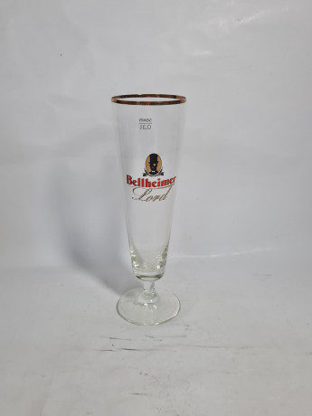 Немецкие пивные бокалы винтажные Bellheimer, Lord, стекло, 0.3 л, 6 шт., 23.5 см, Германия, 1980-90гг.