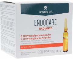 Endocare C20 Proteoglycans, Омолаживающая сыворотка для лица с витамином С, 30 ампул х 2мл