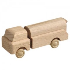 Holzspielzeug Lastenauto Mullauto natur Деревянная игрушка грузовой автомобиль Mullauto природа