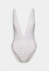 Tommy Hilfiger PLUNGE PRINT Swimsuit white ПРИНТ С ПОГРУЖЕННЫМ ПРИНТОМ Купальник белый