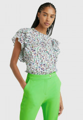 Tommy Hilfiger COASTAL FLORAL REGULAR FIT Blouse coastal floral ditsy spring lime COASTAL FLORAL REGULAR FIT Блуза прибрежный цветочный дитси весенний лайм