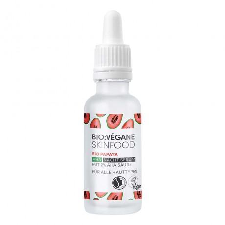 BIO:VEGANE SKINFOOD Papaya 24h AHA Serum 30ml  Папайя 24-часовая сыворотка с AHA-кислотами 30 мл