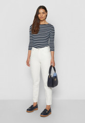 Tommy Hilfiger HERITAGE BOAT NECK TEE 3/4 Long sleeved top midnight/classic white HERITAGE BOAT NECK TEE 3/4 Топ с длинными рукавами полночь/классический белый