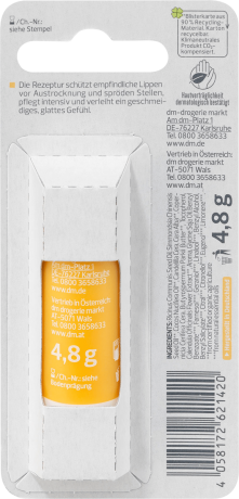 alverde NATURKOSMETIK Lippenbalsam Calendula Бальзам для губ с экстрактом Календулы, 4,8 г