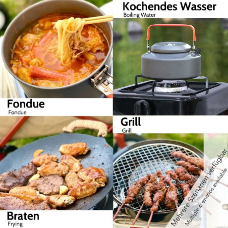 Melko Melko Gaskocher Gaskocher Campingkocher 1 flammig Gasherdplatte Camping Kochfeld, (1-St), Flamme stufenlos regulierbar durch Drehknopf  Газовая плита Melko, газовая плита, походная плита, 1 пламя, газовая плита, походная плита, (1 шт.), пламя плавно