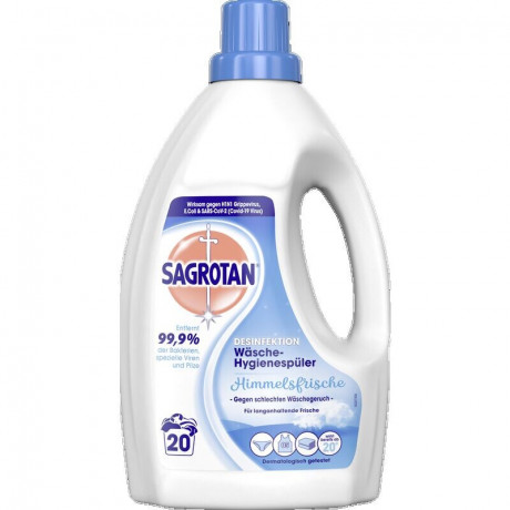 Sagrotan Wasche Hygienespuler Дезинфицирующее средство для стирки, 1800 мл