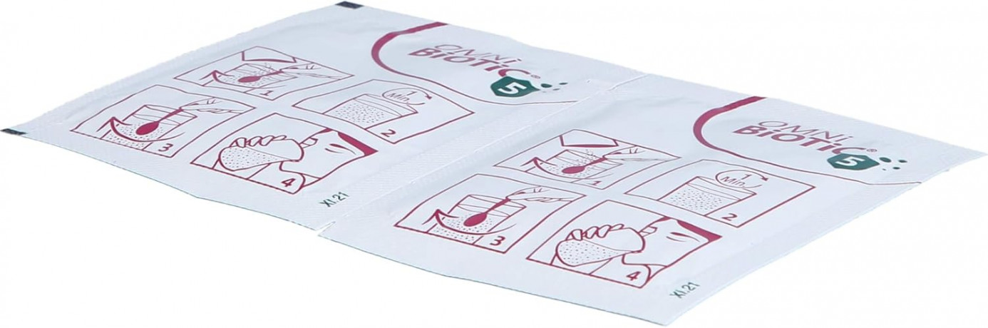 OMNi BiOTiC Pro-Vi 5 30st x 2packs, Пробиотик с витамином D для иммунитета и кишечника, 5 млрд полезных бактерий, 5 штаммов, 30 саше х 2г x 2 упаковки (60 саше)