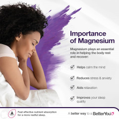BetterYou Magnesium Sleep Body SprayСпрей для тела с лавандой и ромашкой, магний хлорид Zechstein, расслабление мышц и улучшение сна, трансдермальный магний, 100 мл