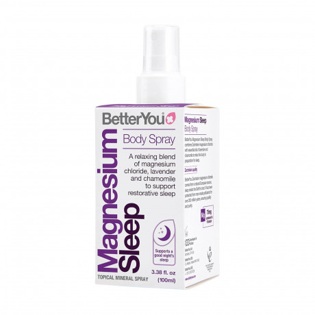 BetterYou Magnesium Sleep Body SprayСпрей для тела  с лавандой и ромашкой, магний хлорид Zechstein, расслабление мышц и улучшение сна, трансдермальный магний, 100 мл