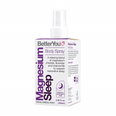 BetterYou Magnesium Sleep Body SprayСпрей для тела с лавандой и ромашкой, магний хлорид Zechstein, расслабление мышц и улучшение сна, трансдермальный магний, 100 мл