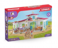 Schleich Horse Club 42567 Игровой набор "Уютный конный двор", ферма с лошадьми и аксессуарами, более 50 элементов, фигурки, конюшня, от 5 лет, Германия
