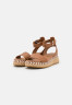Tommy Hilfiger LOW WEDGE Espadrilles summer cognac НИЗКАЯ КЛЕТКА Эспадрильи летний коньяк