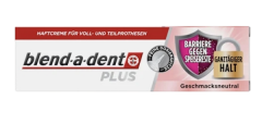 blend-a-dent Haftcreme Plus Barriere gegen Speisereste geschmacksneutral, 40g x 5st, Крем-клей для фиксации зубных протезов Plus Барьер против остатков пищи, без вкусовых добавок, 40г х 5шт