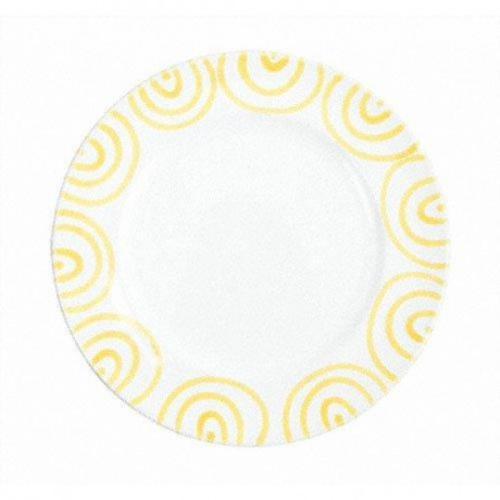 Gmundner Keramik Gmundner Keramik Gelbgeflammt Speiseteller Gourmet d: 27 cm / h: 2 cm Gmundner керамическая желтая тарелка с пламенем для гурманов d: 27 см / высота: 2 см