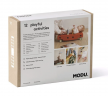 MODU Baby Activity Set 12pieces, Мягкий развивающий конструктор MODU Baby Activity Set, сенсорная игрушка для детей 0-1 год, 12 игровых активностей, безопасный EPP, темно-синий/светло-синий