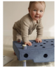 MODU Baby Activity Set 12pieces, Мягкий развивающий конструктор MODU Baby Activity Set, сенсорная игрушка для детей 0-1 год, 12 игровых активностей, безопасный EPP, темно-синий/светло-синий