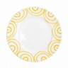Gmundner Keramik Gmundner Keramik Gelbgeflammt Dessertteller / Fruhstucksteller Gourmet d: 22 cm / h: 2,2 cm Gmundner керамическая тарелка для десерта с желтым пламенем / тарелка для завтрака для гурманов d: 22 см / высота: 2,2 см