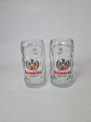 Palmbrau Два бокала для пива с гербом, 2 шт х 400 мл х 15,5 x 12,5 см, Германия, 1960-70гг.