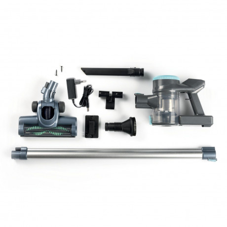 CLEANmaxx CLEANmaxx Akku-Hand-und Stielstaubsauger anthrazit/blau 22,2V  Беспроводной ручной пылесос CLEANmaxx антрацит/синий 22,2 В