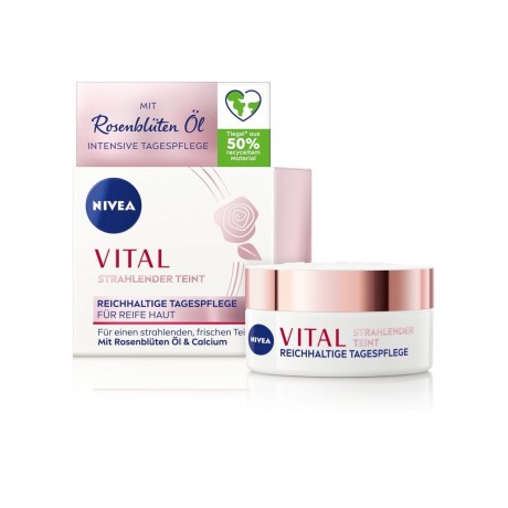 Nivea Vital Strahlender Teint Reichhaltige Tagespflege Яркий сияющий цвет лица Насыщенный дневной уход